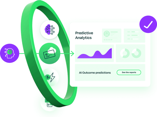 smarter cash application_masthead image_predictive analytics graphic